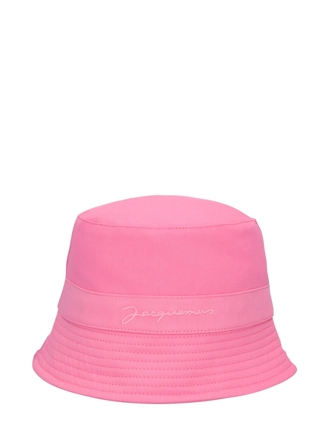 Jacquemus Kids' Cotton Bucket Hat In Pink