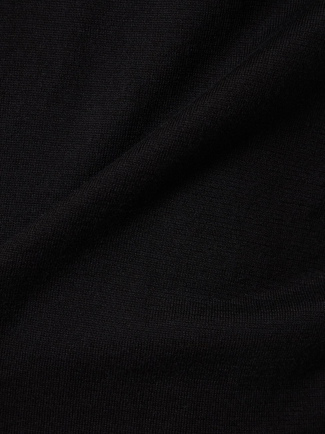 Shop Lardini Cotton Knit Polo In Black