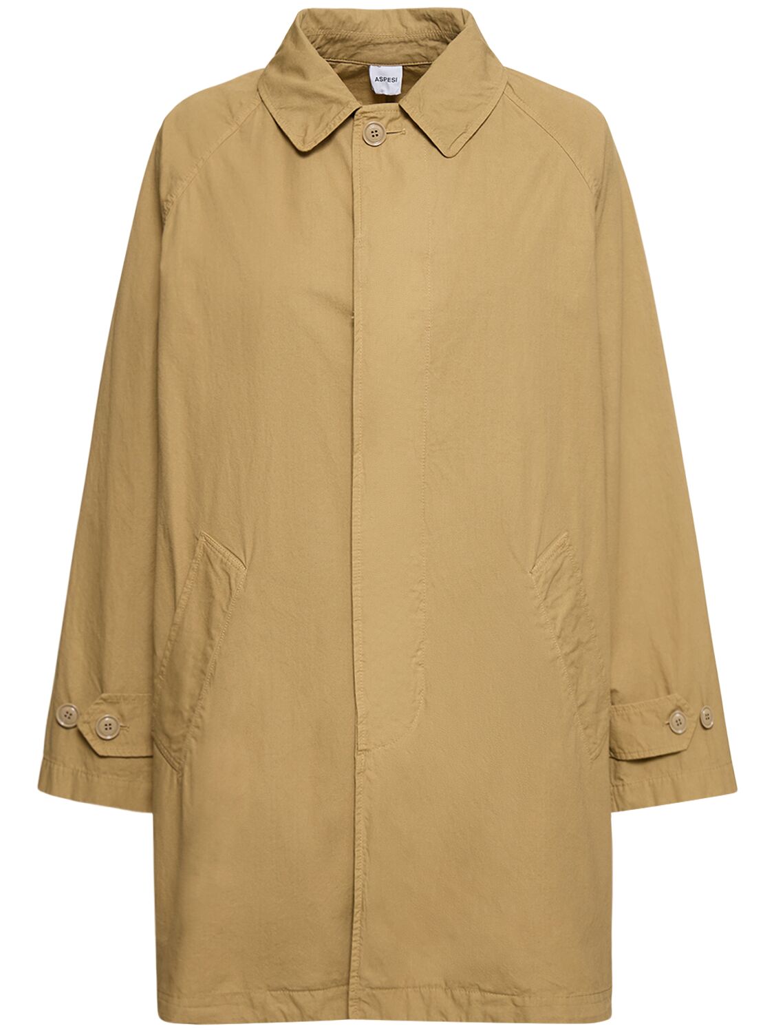 Image of Cotton Canvas Short Trench Coat