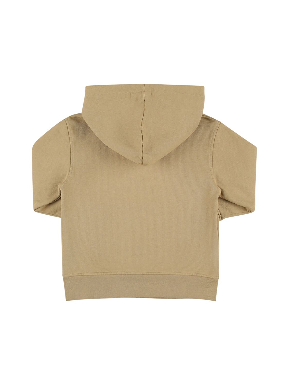 Shop Jacquemus Hooded Cotton Sweatshirt In Dark Beige