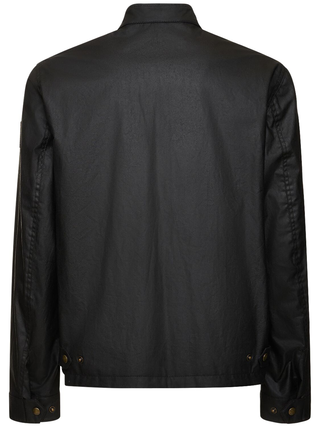 Shop Belstaff Walkham Waxed Cotton Biker Jacket In 블랙