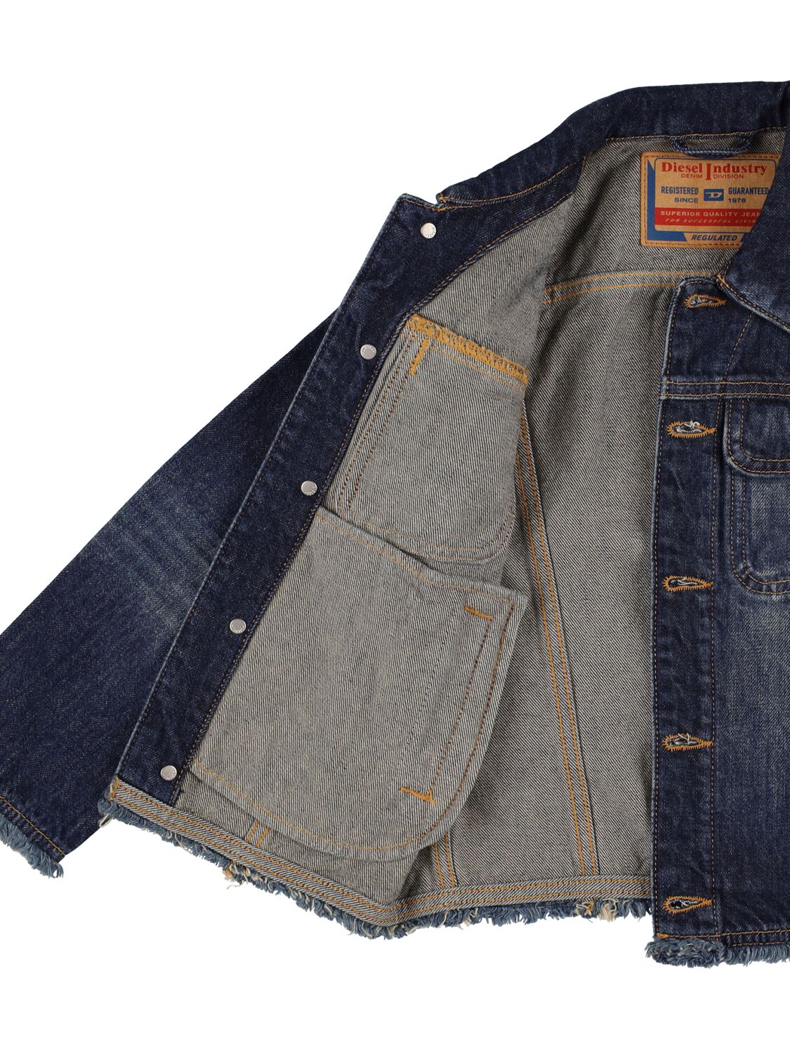 Diesel Cotton Denim Jacket In Blue