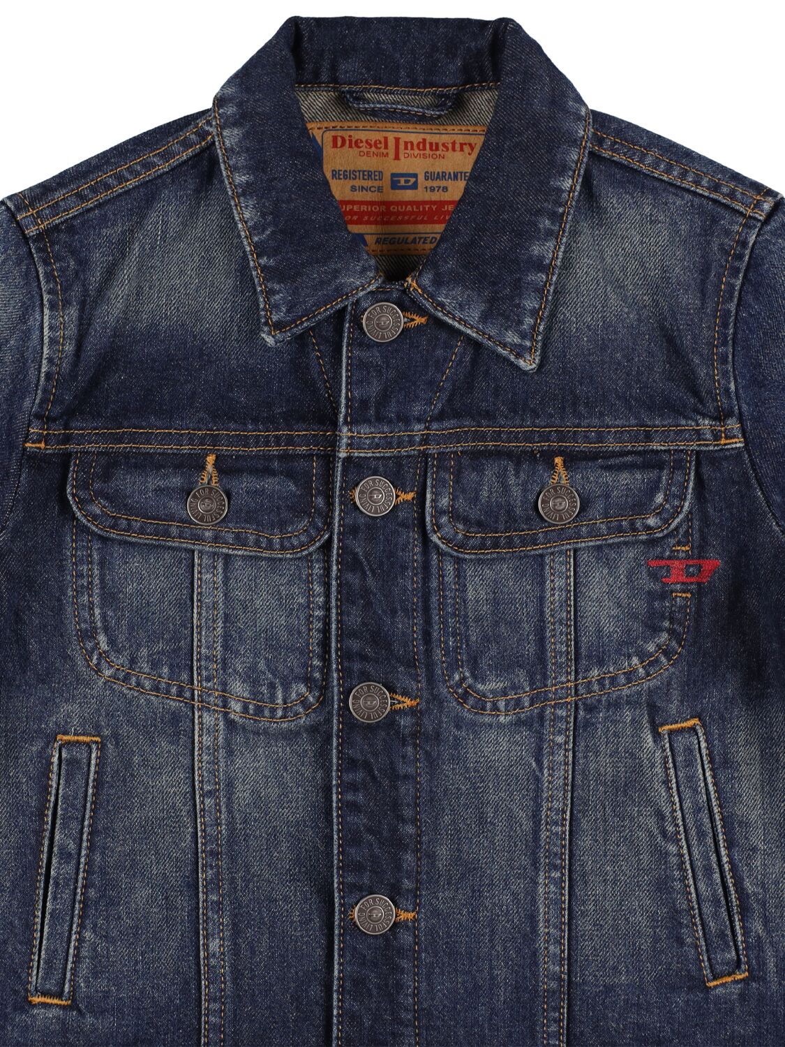 Diesel Cotton Denim Jacket In Blue