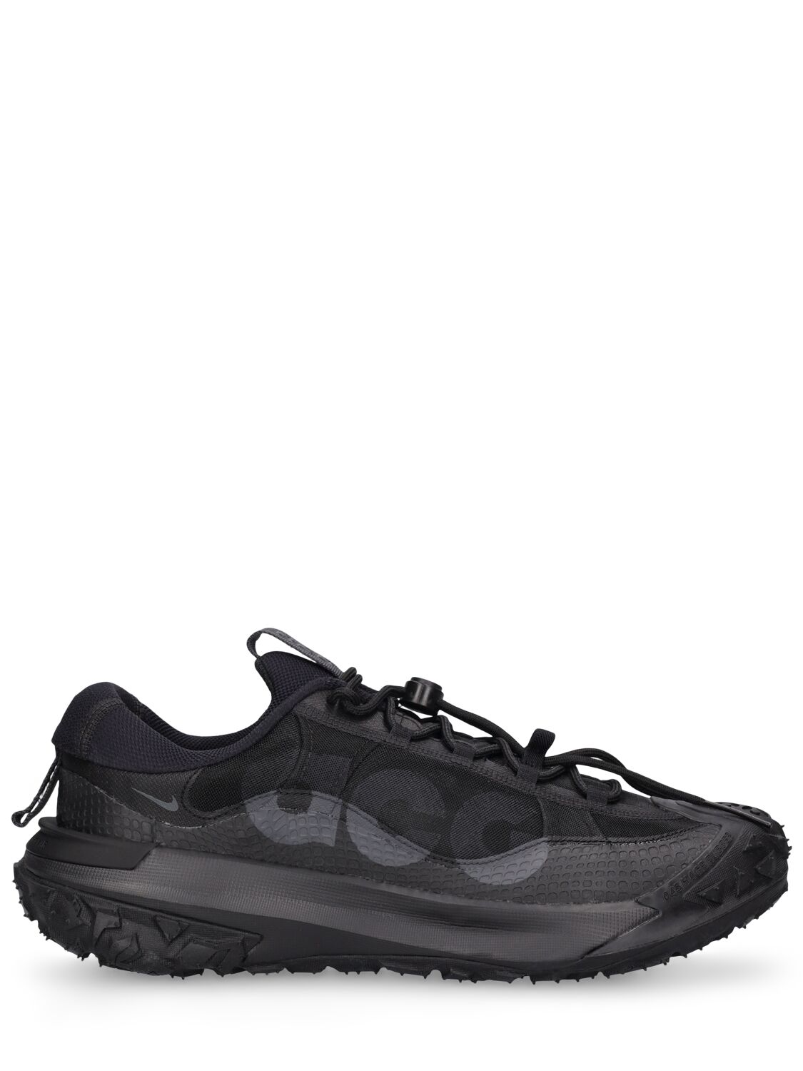 Nike Acg Mountain Fly 2 Low Sneaker In Black/anthracite-black-black-lime Blast