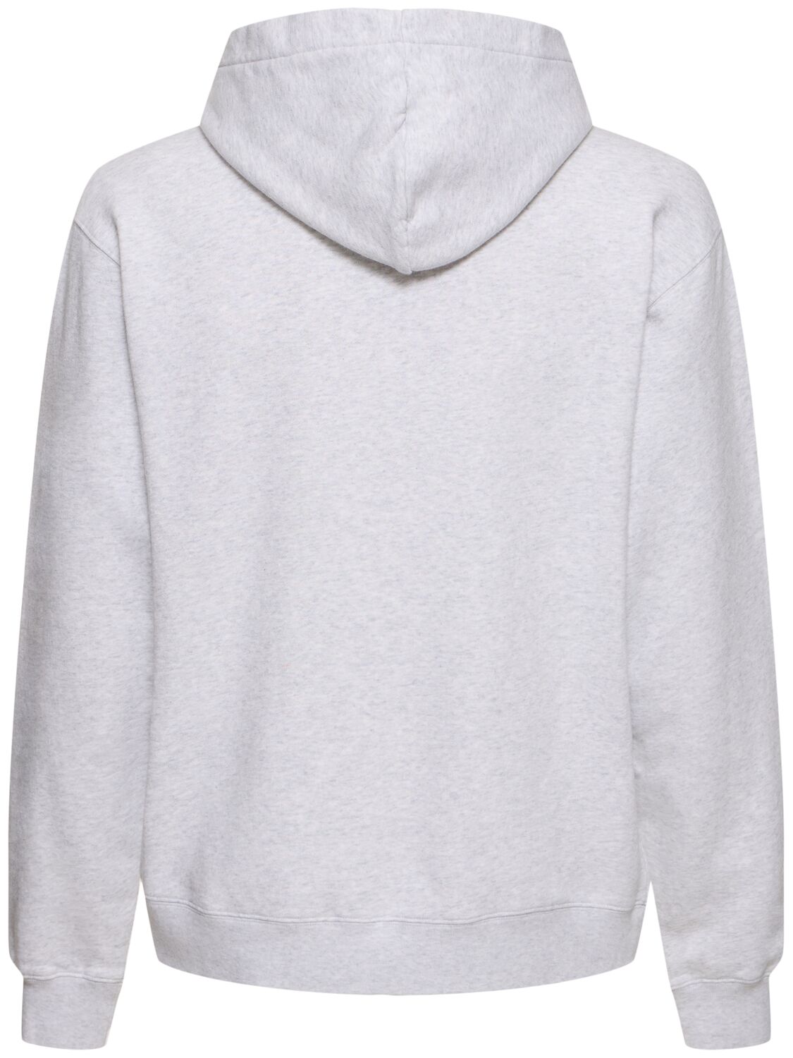 Shop Jacquemus Le Hoodie Gros Grain Cotton Sweatshirt In Grey
