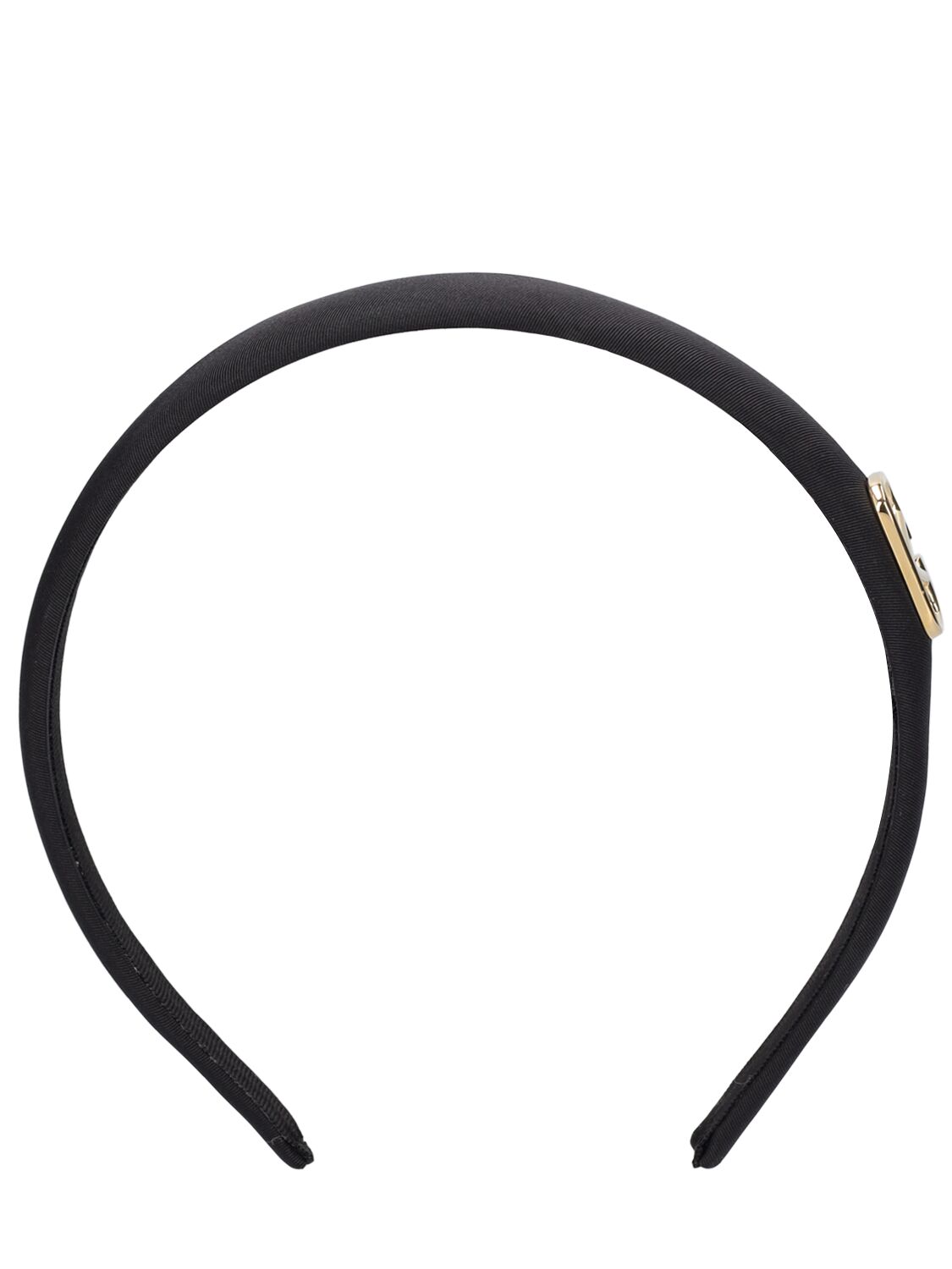 Shop Valentino V Logo Silk Headband In Black,gold