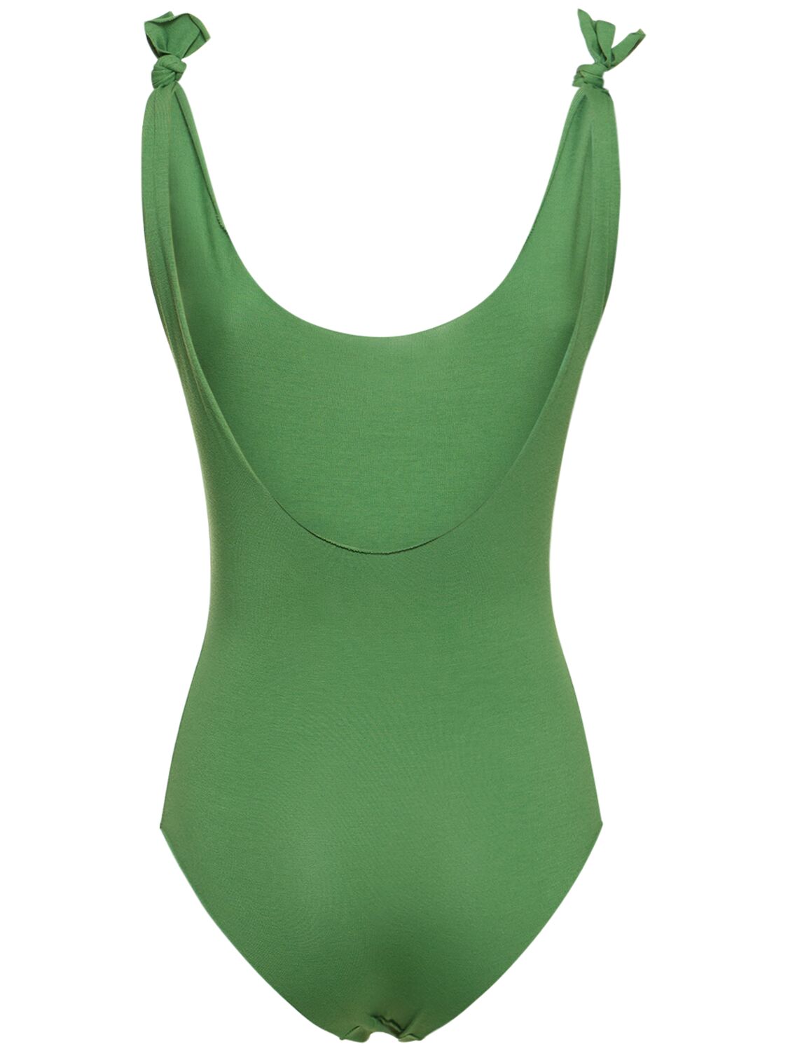 Shop Isole & Vulcani Ginestra Jersey One Piece Swimsuit In Green