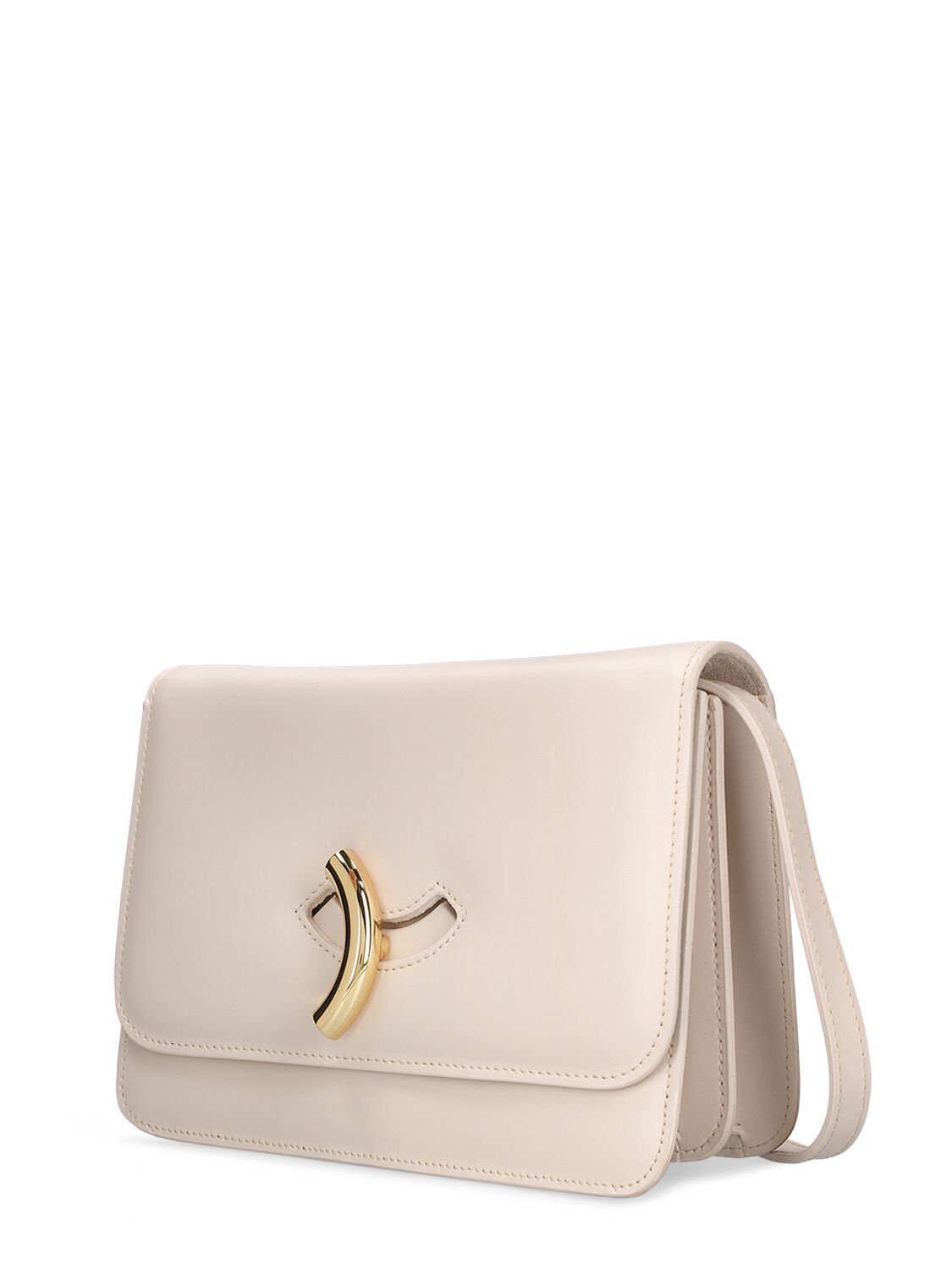 Shop Little Liffner Maccheroni Grained Leather Bag In Marble