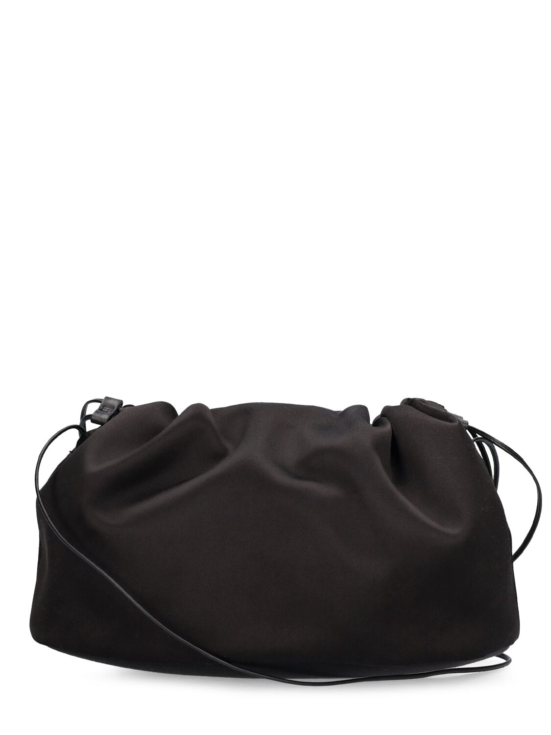 Shop Loulou Studio Mireille Viscose & Silk Satin Bag In Black