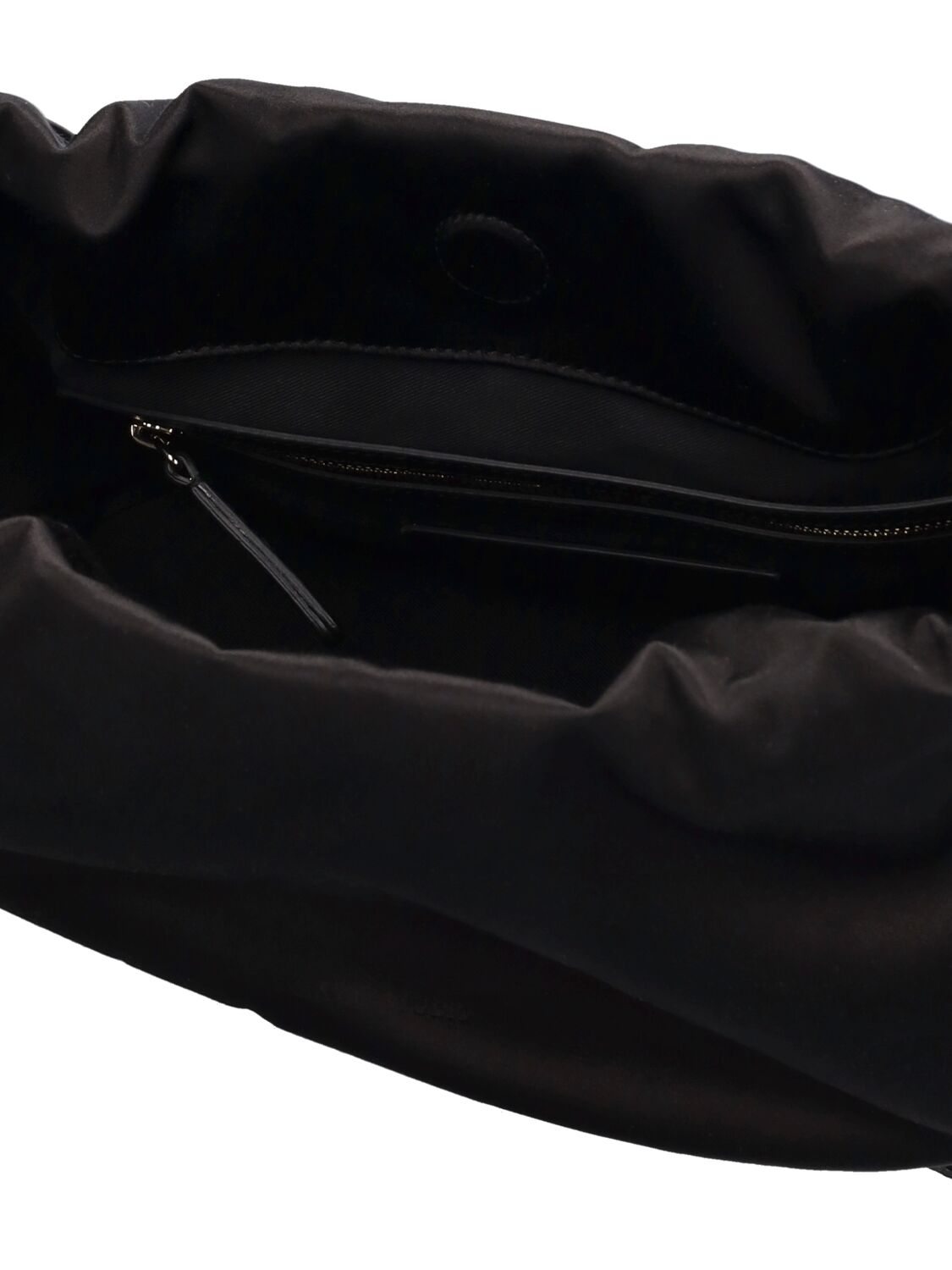 Shop Loulou Studio Mireille Viscose & Silk Satin Bag In Black