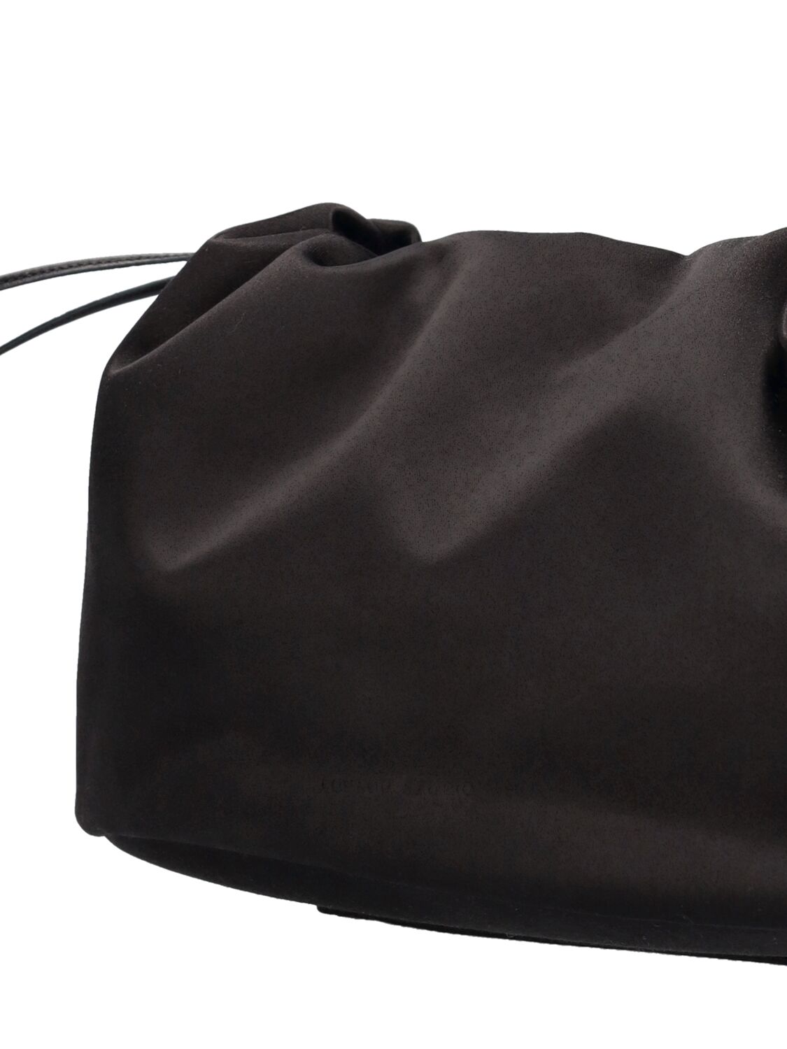 Shop Loulou Studio Mireille Viscose & Silk Satin Bag In Black