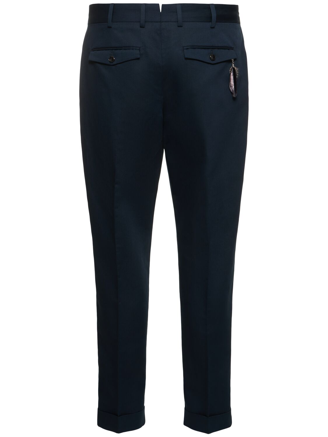 Shop Pt Torino Rebel Cotton & Linen Pants In Navy