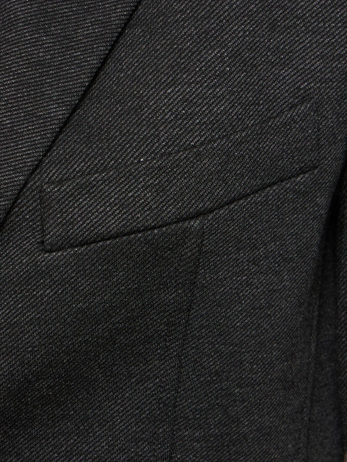 Shop Helmut Lang Melange Viscose Blend Blazer In Grey