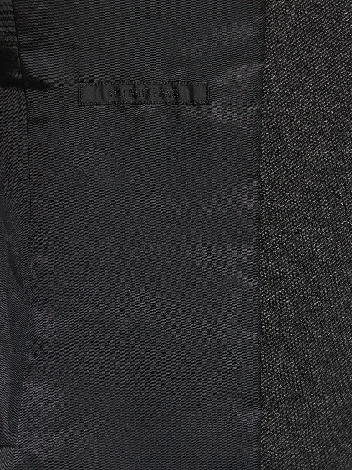 Shop Helmut Lang Melange Viscose Blend Blazer In Grey