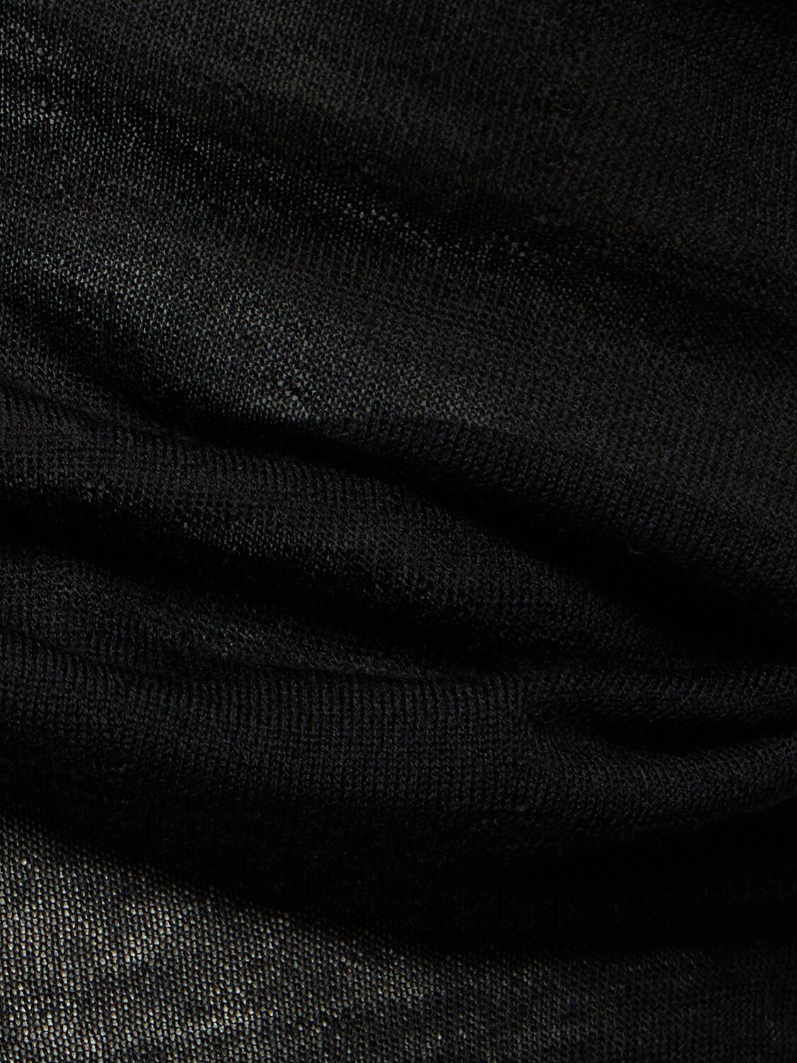 Shop Christopher Esber Radial Wave Wool Knit Maxi Dress In Black