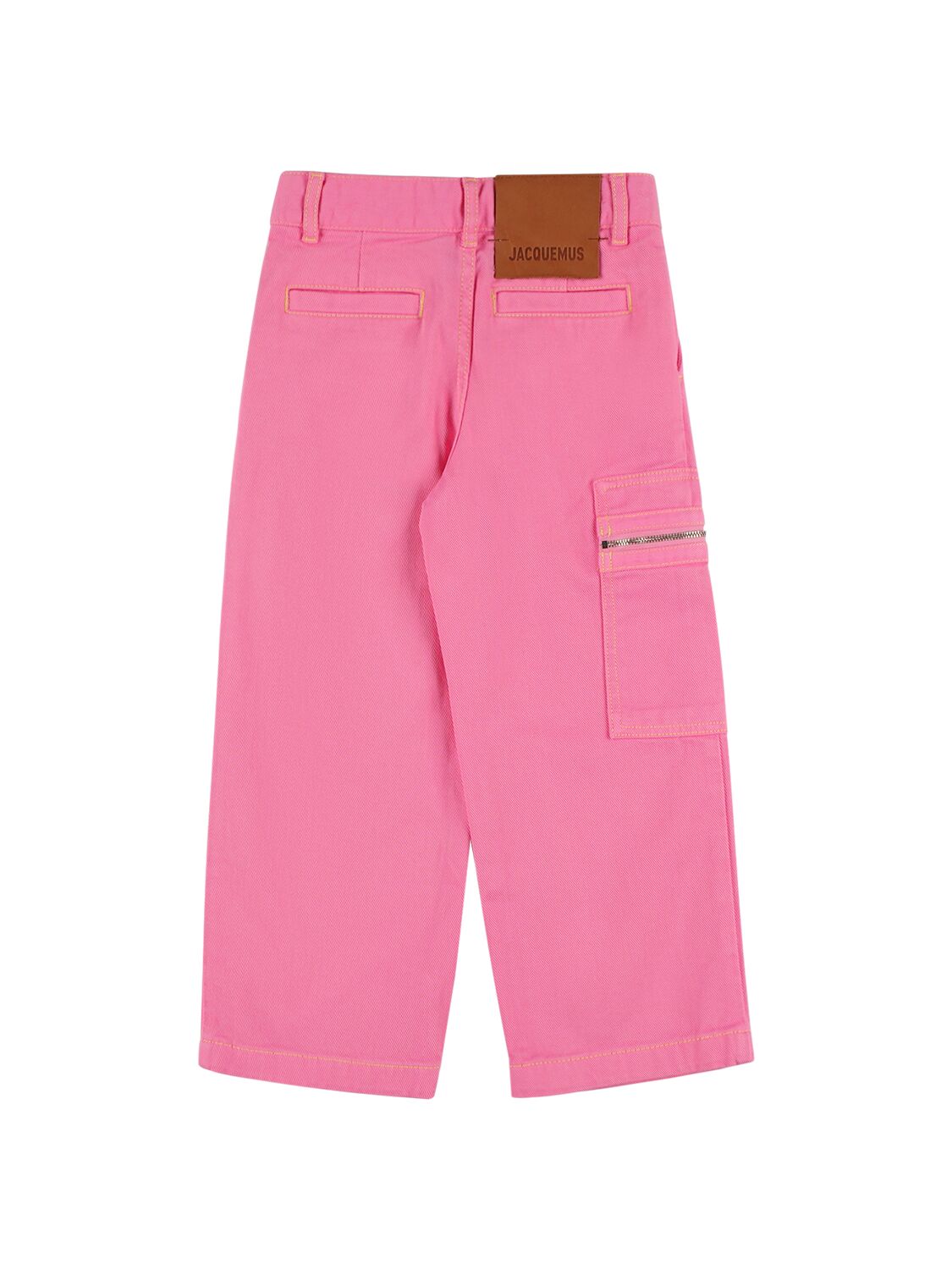 Shop Jacquemus Cotton Cargo Pants In Pink