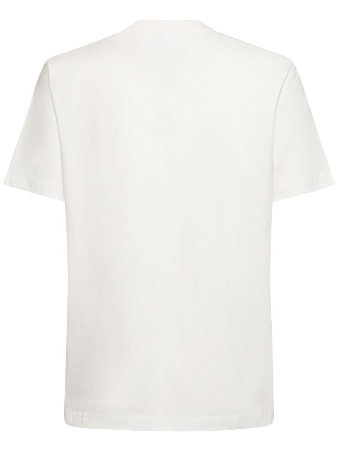 Shop Kenzo Drawn Logo Printed Cotton T-shirt In White