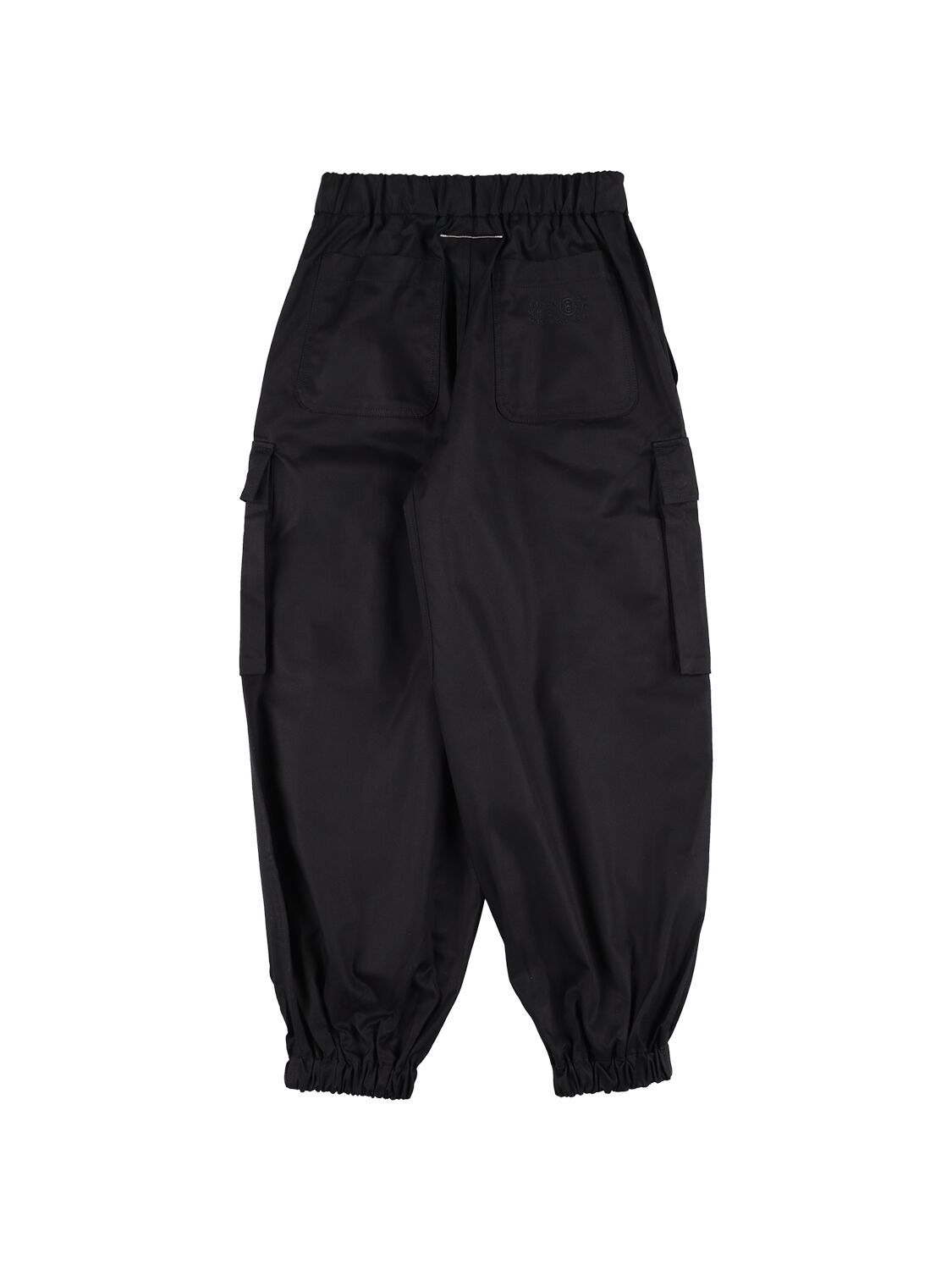 Shop Mm6 Maison Margiela Cotton Denim Cargo Pants In Black