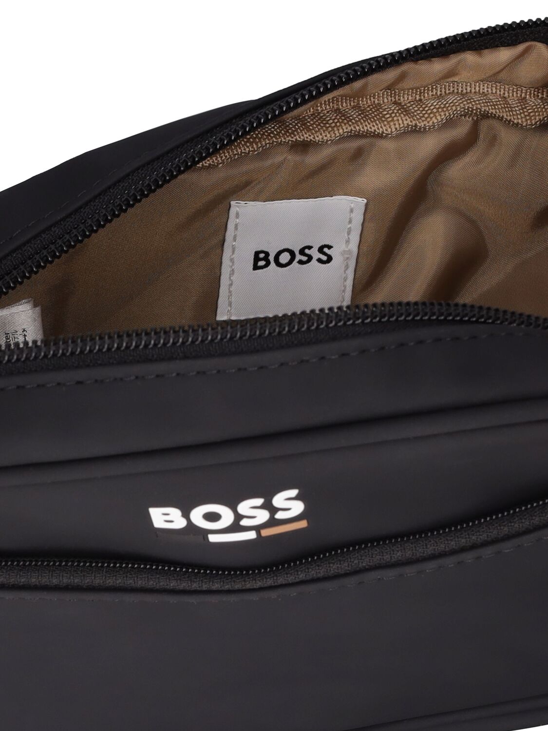 Shop Hugo Boss Logo Belt Bag In Black