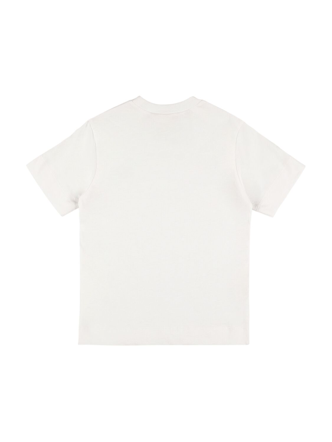 Shop Marni Junior Logo Print Cotton Jersey T-shirt In 화이트