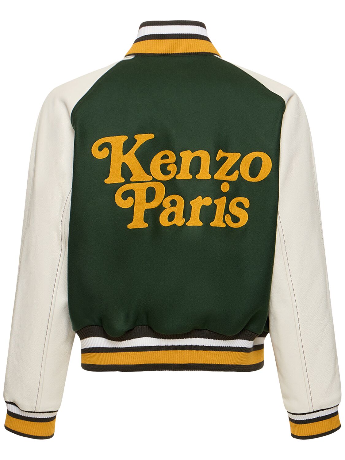 Shop Kenzo By Verdy Wool Blend Jacket In Green