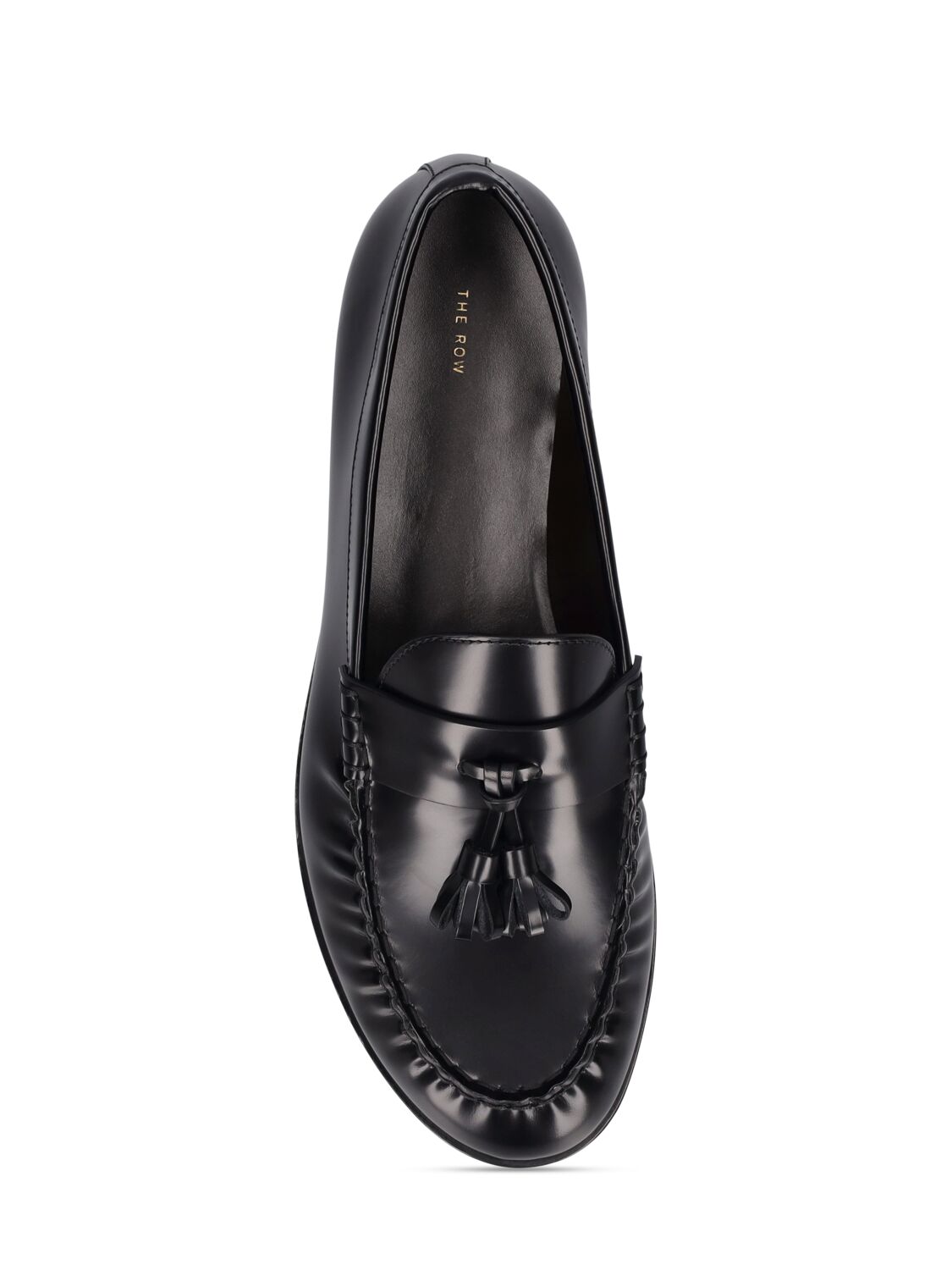 Shop The Row Men's Leather Loafers In Black