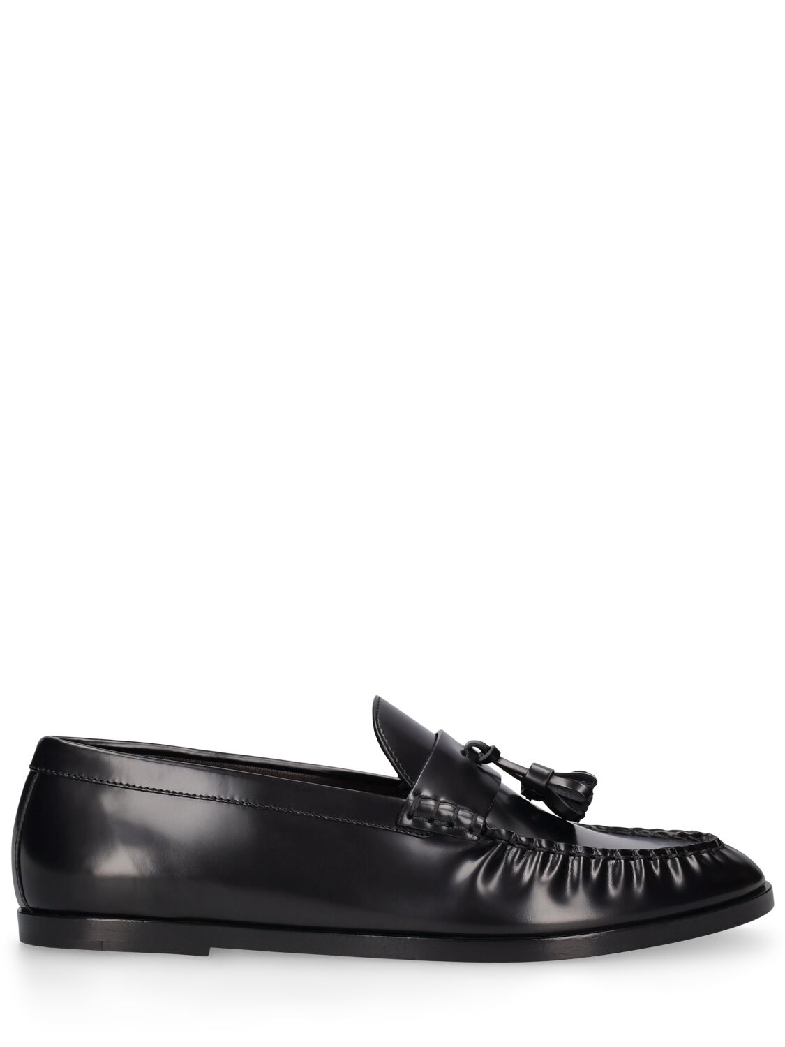 The Row Men's Leather Loafers In Black