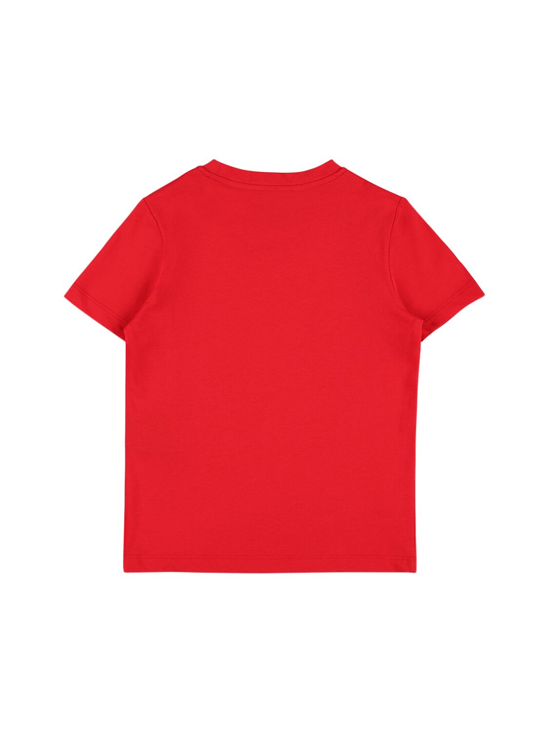 Shop Versace Printed Cotton Jersey T-shirt In Red,multi