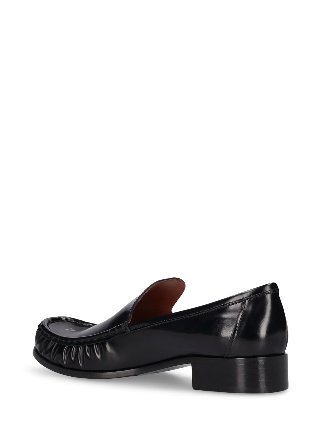 Shop Acne Studios 35mm Babi Leather Loafers In Black