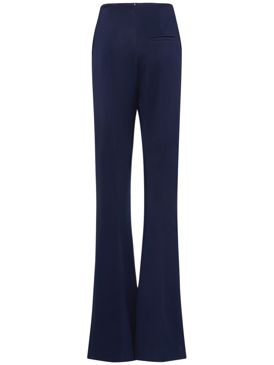 Shop Sportmax Cricket Jersey Flared Pants In Navy