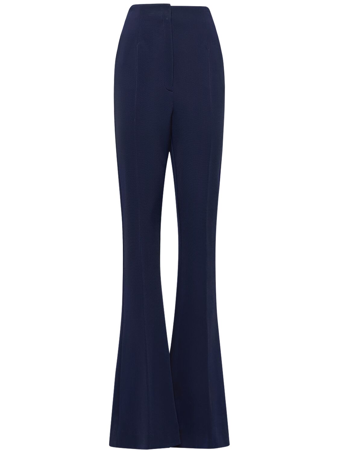 Sportmax Cricket Jersey Flared Pants In Navy