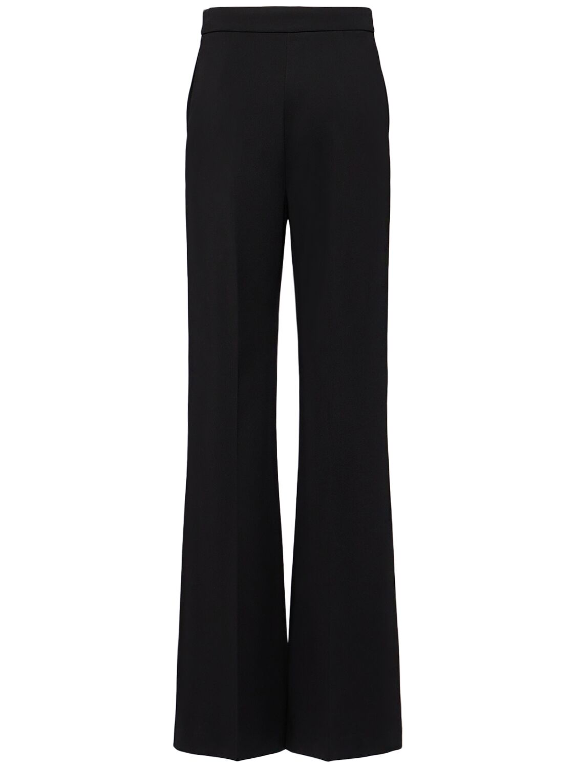 Shop Max Mara Norcia Viscose Jersey Straight Pants In Black