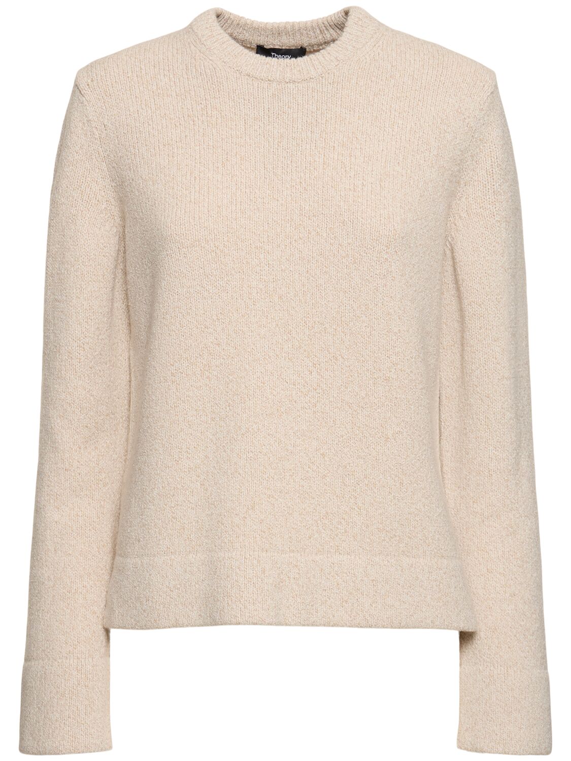 Image of Side Slit Wool Blend Sweater