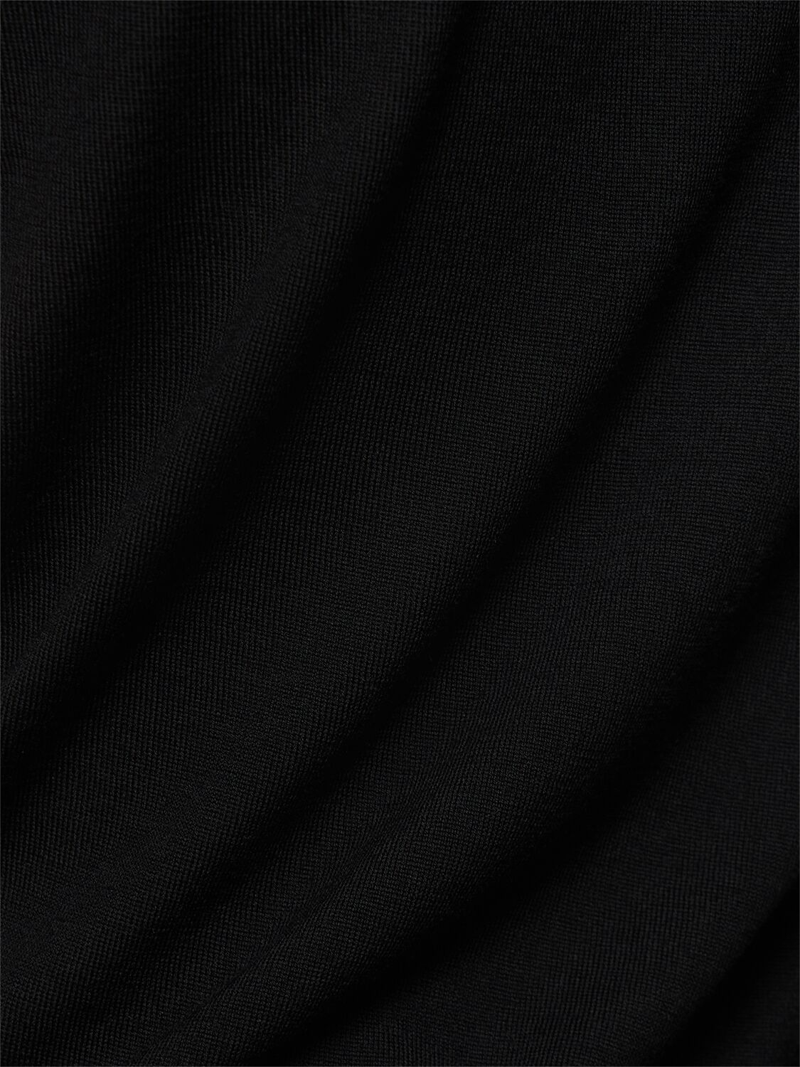 Shop Theory Basic Wool Blend Knit T-shirt In Black