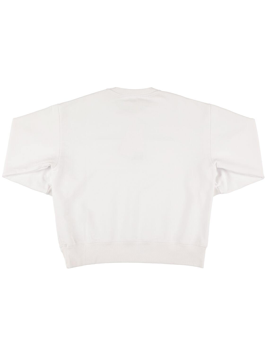 Shop Mm6 Maison Margiela Cotton Sweatshirt W/ Patch In White