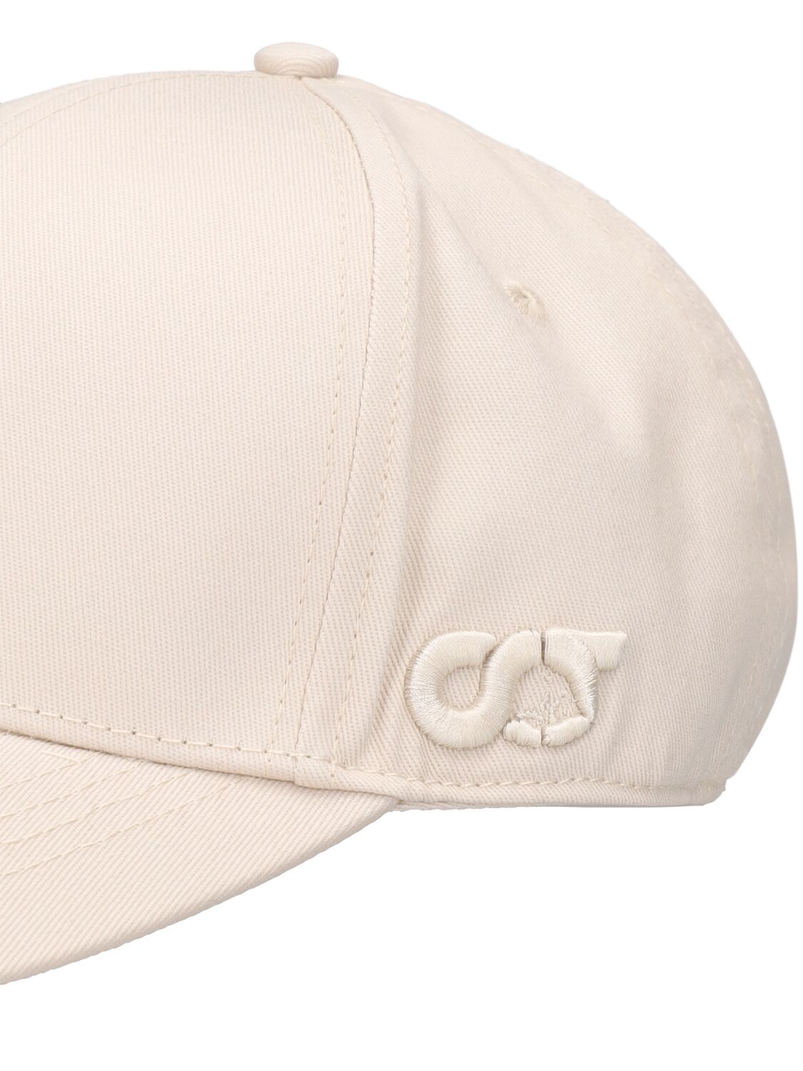 Shop Alphatauri Cotton Blend Cap In White,beige
