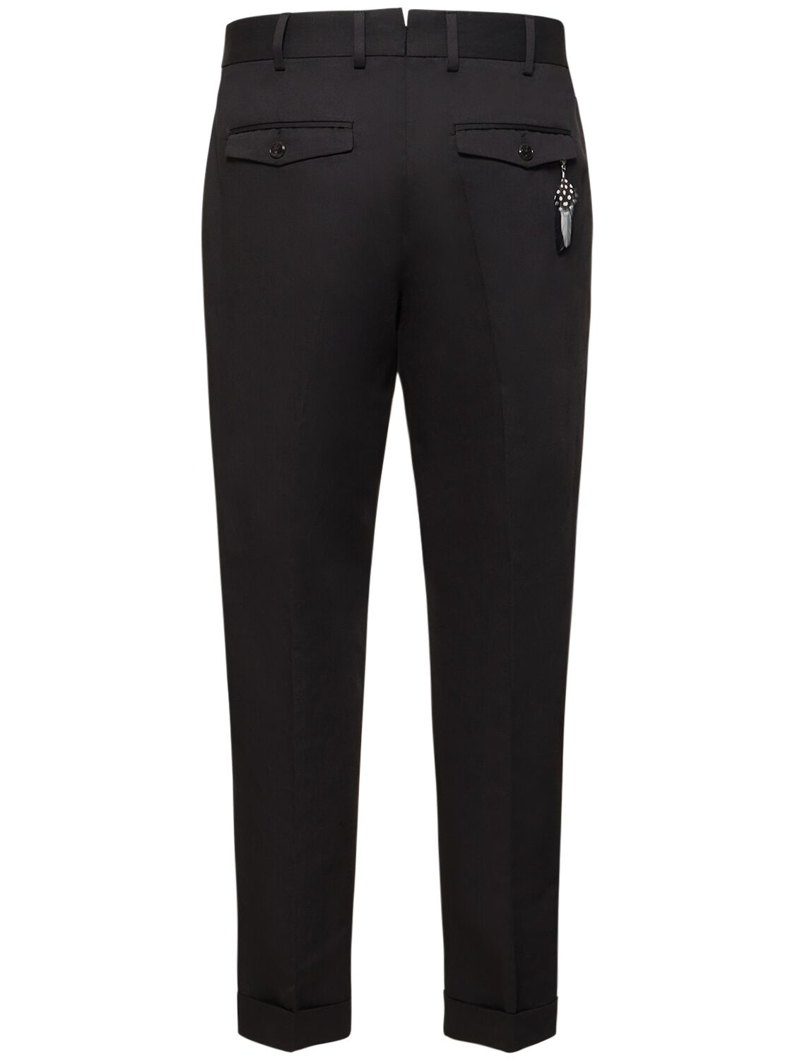 Shop Pt Torino Rebel Cotton & Linen Pants In Black