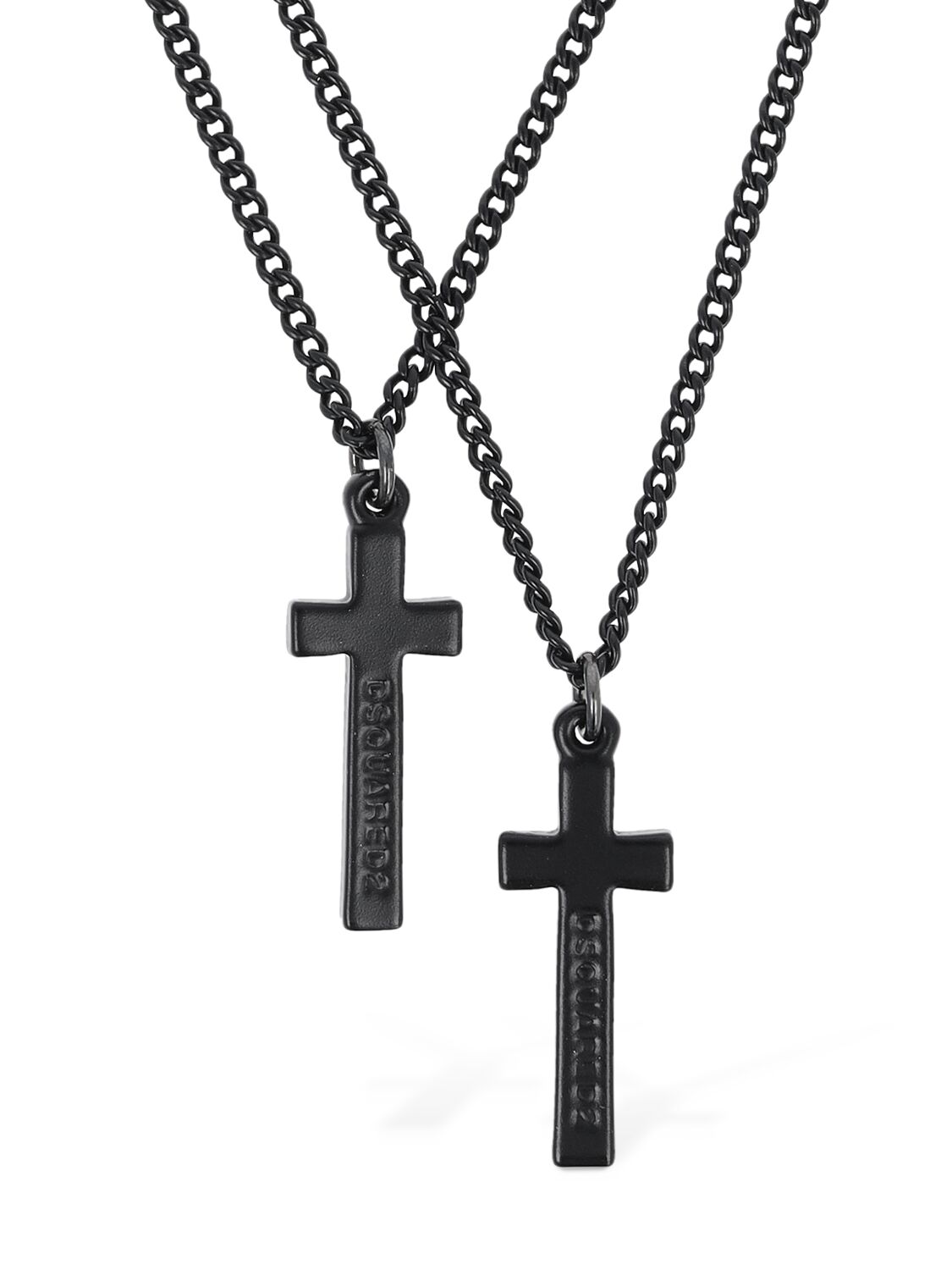 Image of Jesus Double Chain Necklace