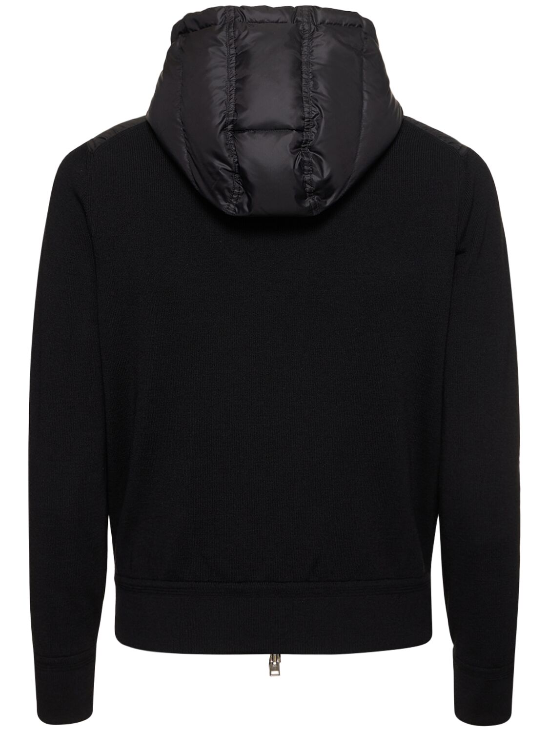 Shop Tom Ford Wool Blend Down Zip Jacket In Black