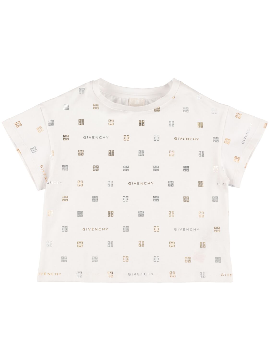 Givenchy Cotton Blend Monogram T-shirt In White
