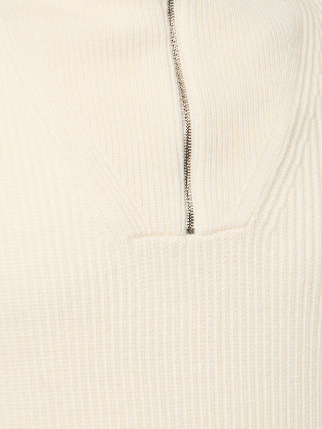 Shop Theory Half-zip Wool Blend Knit Sweater In White
