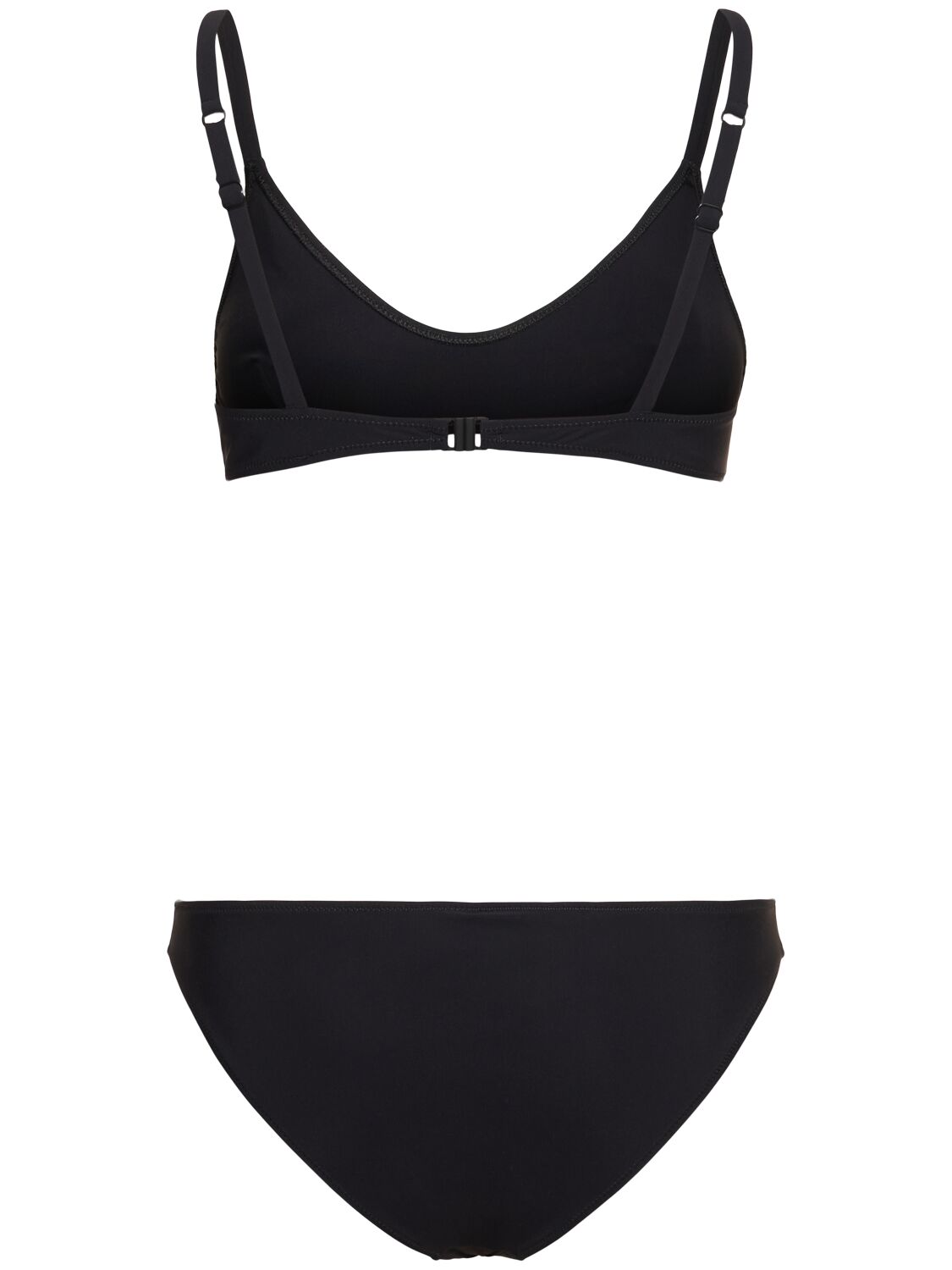 Shop Lido Quarantatre Triangle Bikini Set In Black