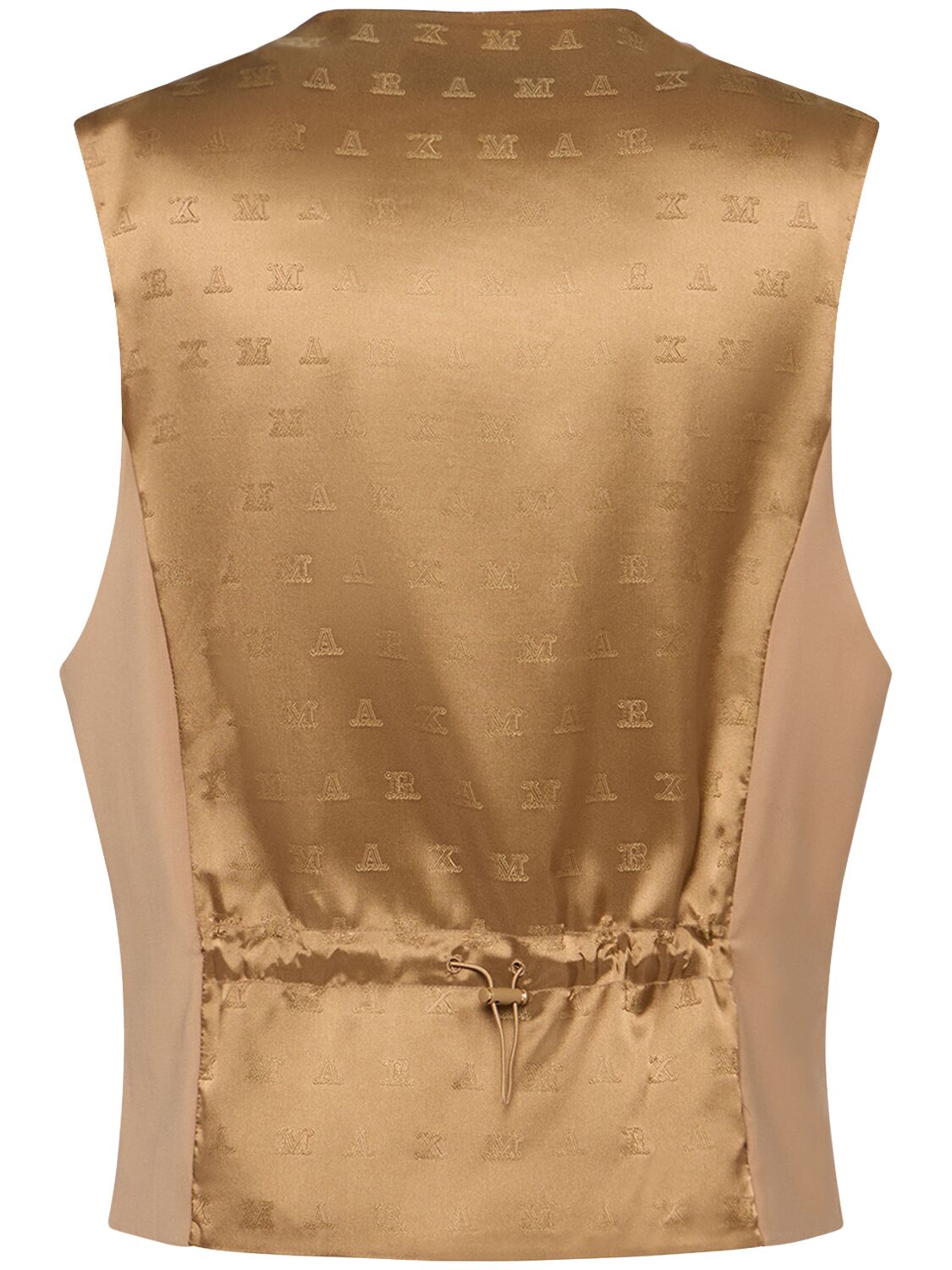 Shop Max Mara Zuai Wool Vest In Camel