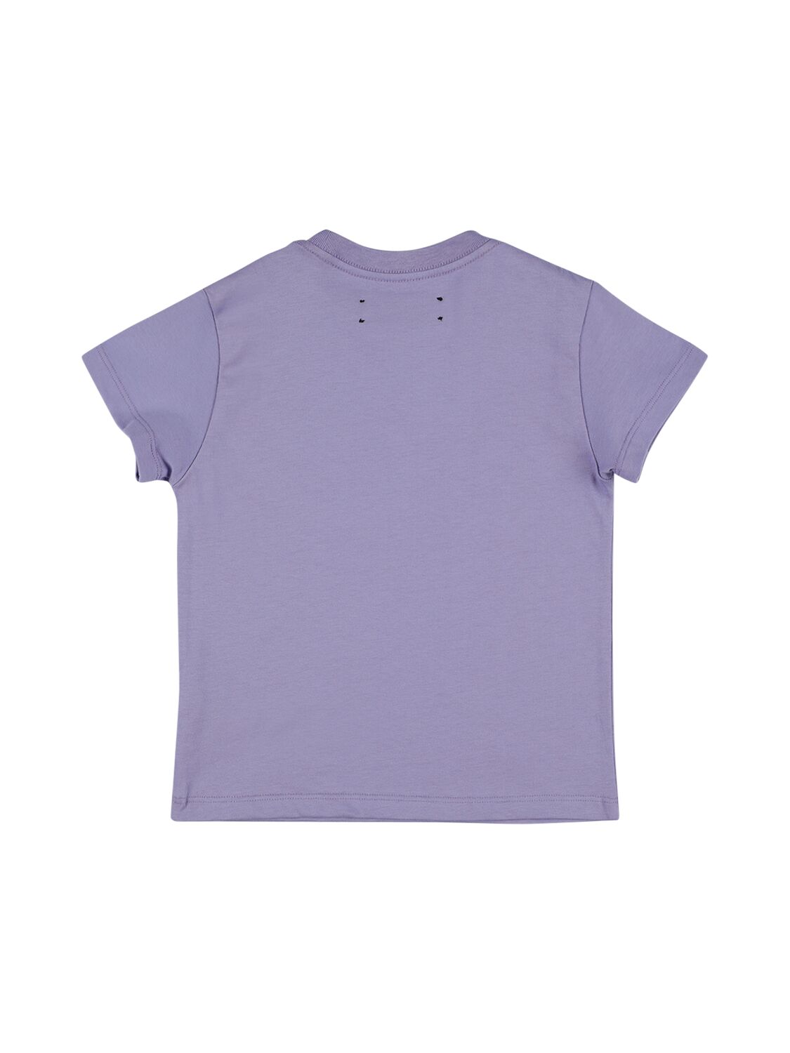 Shop Amiri Logo Print Cotton Jersey T-shirt In Light Purple