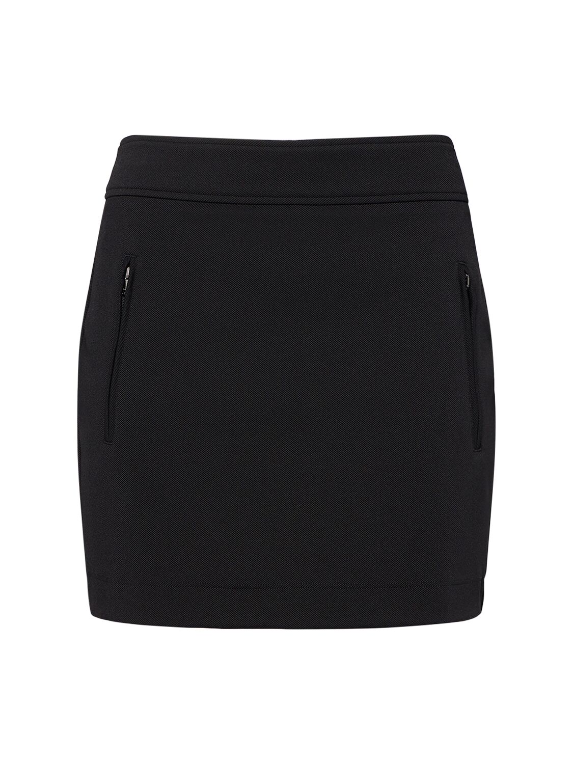Max Mara Micron Jersey Mini Skirt In Black