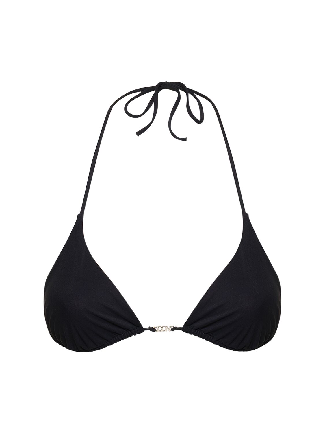 Dsquared2 Icon Lycra Triangle Bikini Top In Black