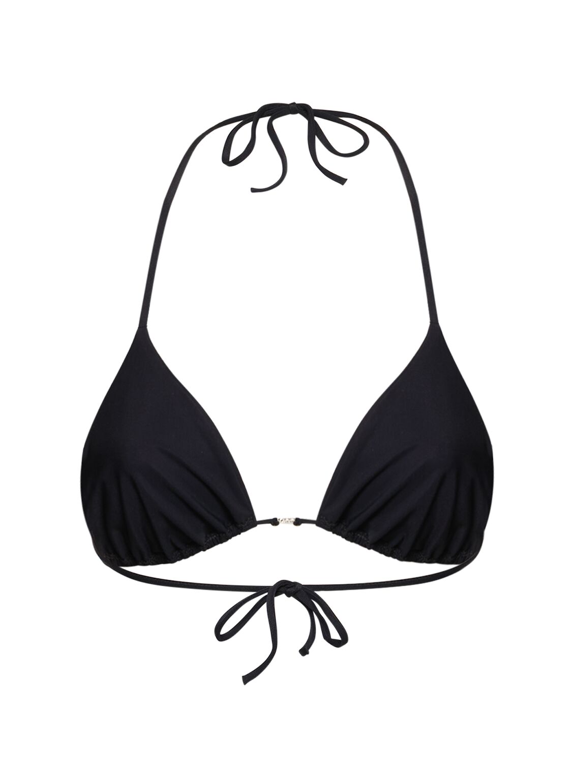 Shop Dsquared2 Icon Lycra Triangle Bikini Top In Black