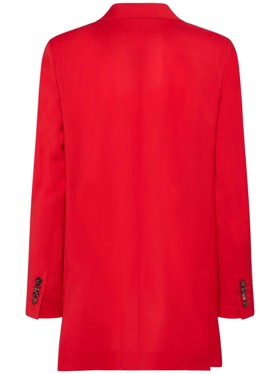 Shop Max Mara Nebbie Wool Double Breast Blazer In Red