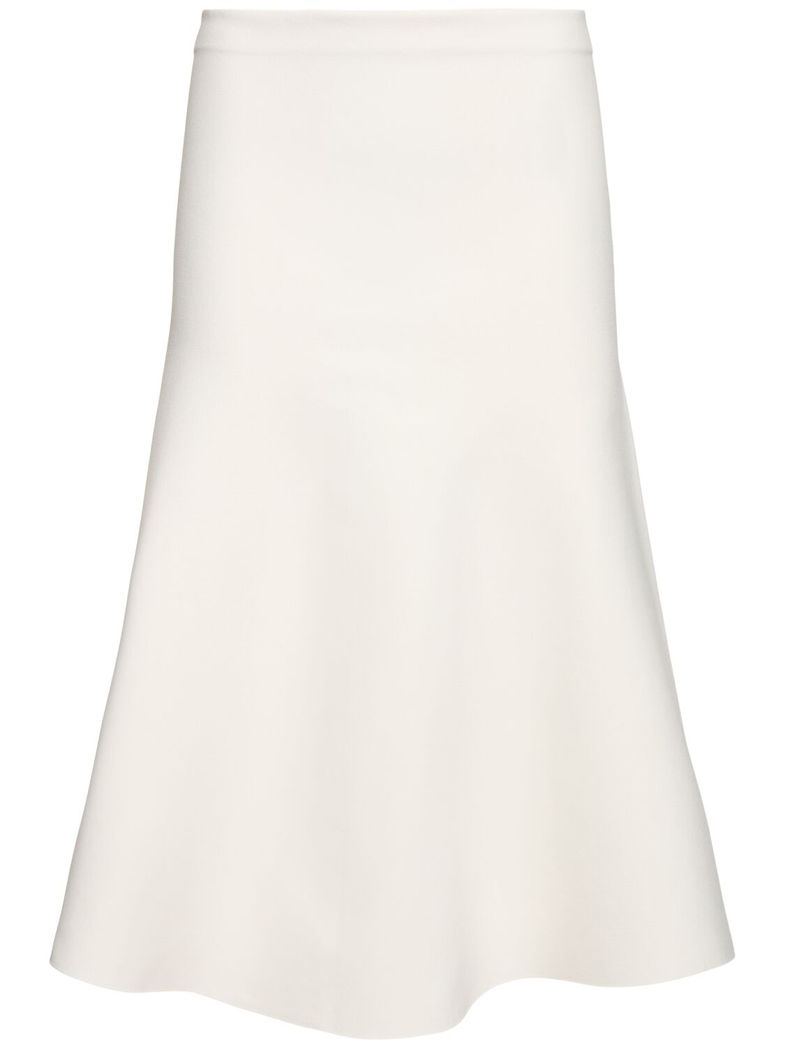 Theory Trumpet Tech Crepe Midi Skirt In White