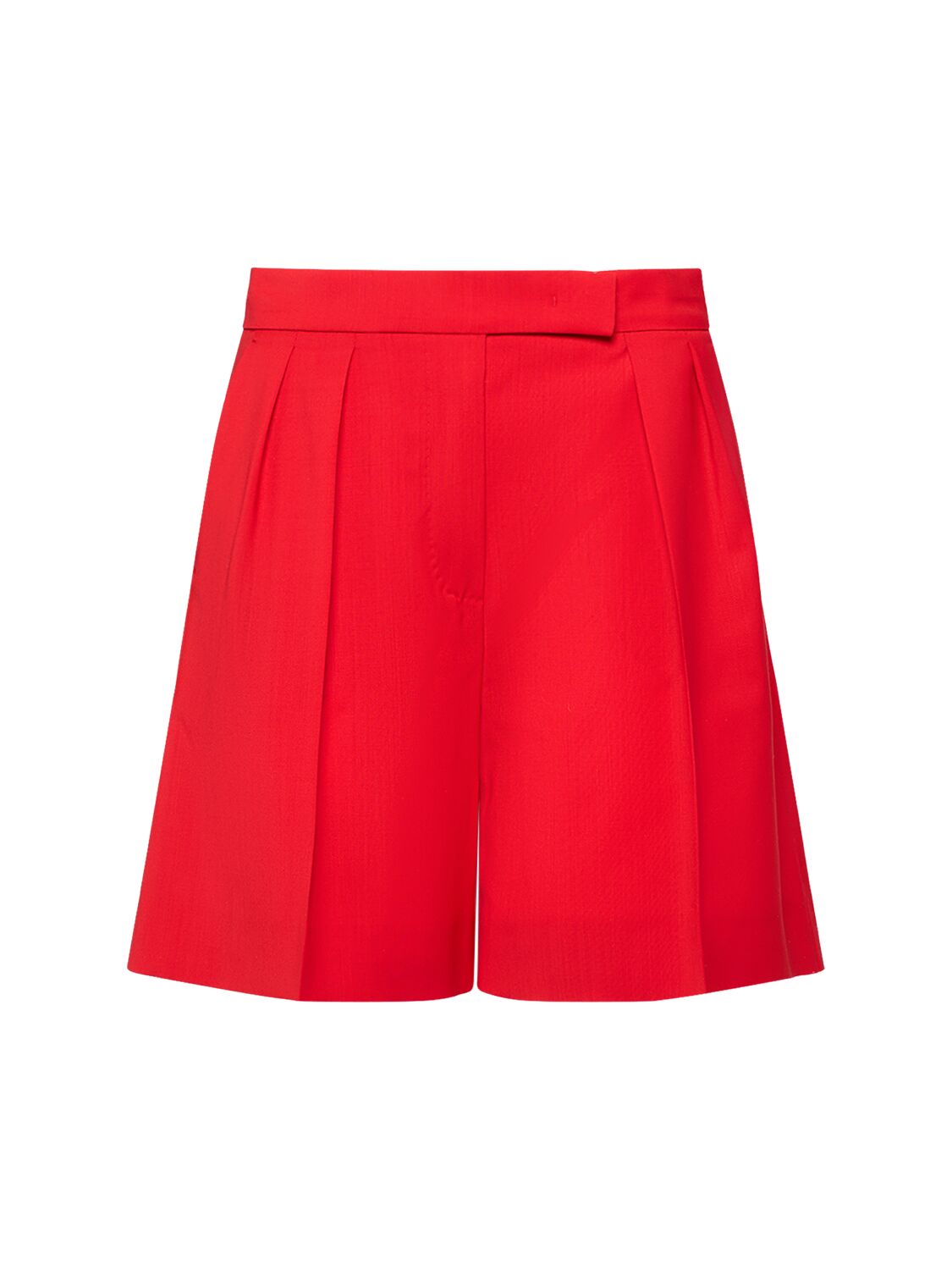 MAX MARA JESSICA PLEATED WOOL SHORTS 